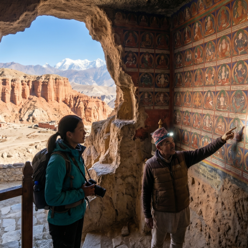 14 DAY UPPER MUSTANG HIDDEN CAVE EXPEDITION / THE KÖNCHOKLING MURAL TREK